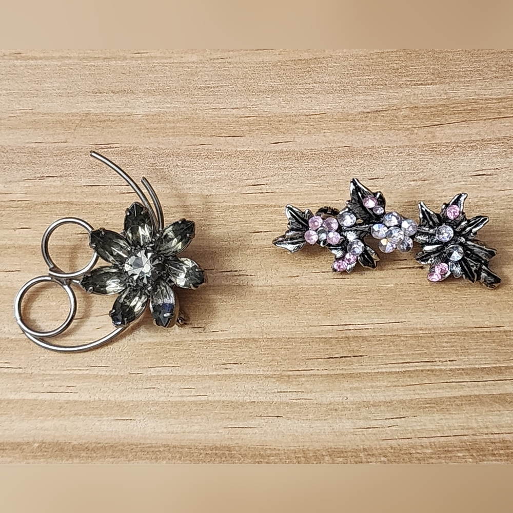 Vintage Rhinestone Brooches